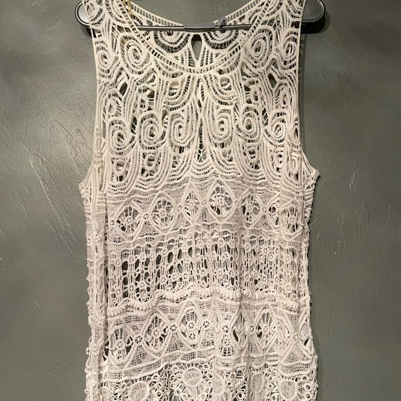 Harper Liv Tops - Harper Liv crochet top, white, EUC, 3X